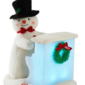 Hallmark 2023 SING-ALONG Piano Player SNOWMAN Sound & Lights 20th Anniv. 3 songs